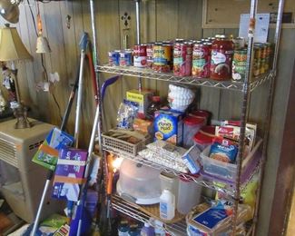 Good dates grocery items. cleaning items. Swithers and mops etc.