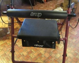 Very nice walker with hand brakes and storage seat.