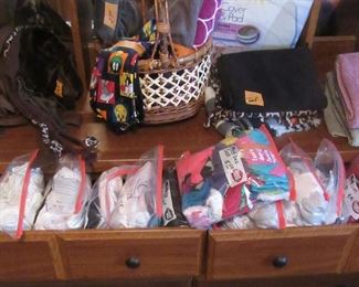 Drawers full of items.