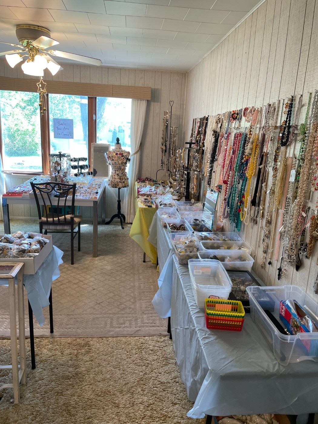Whole Dining Room Full of Jewelry