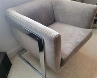 Pair of Thayer Coggin club chairs.