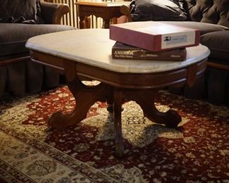 Victorian marble top table
