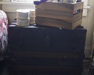 steamer trunk and more ribbon