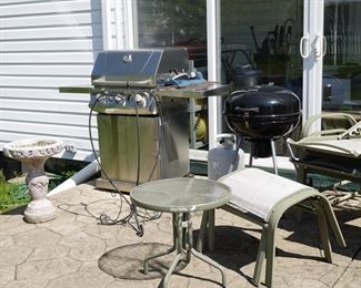 more patio furniture-gas and charcoal grill