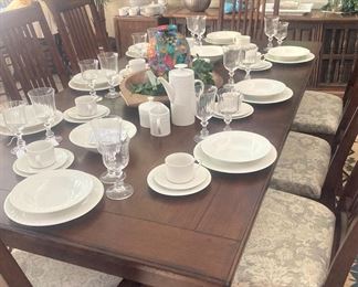 Another great dining table with 8 chairs