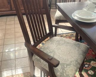 One of the two host chairs