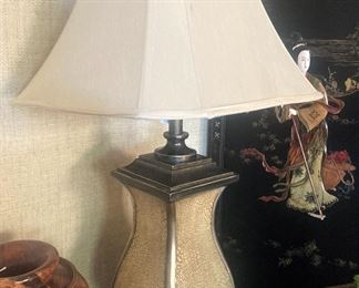 One of three matching lamps