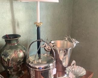 Silverplate ice buckets