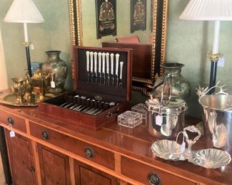 Another stunning buffet/server; large mirror