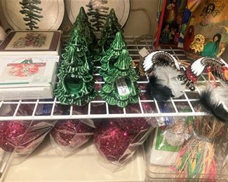 Christmas tree napkin rings