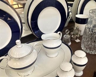 Lenox "Federal Cobalt Platinum" china