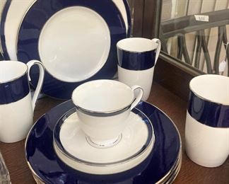 Lenox "Federal Cobalt Platinum" china