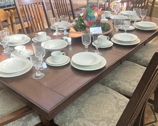 Dining table with 8 chairs
