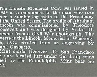 Lincoln Memorial Coin Set was issued in 1959 .