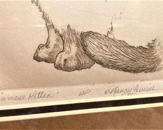 "Siamese Kitten" - Artist Proof