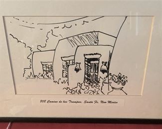 808 Camino de las Trampas, Santa Fe, New Mexico, home of The O'Donnells