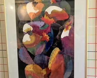 "Hill Country Cactus" by JoAnne Murdock (Watercolor, 14" x 19") - acquired in 1999