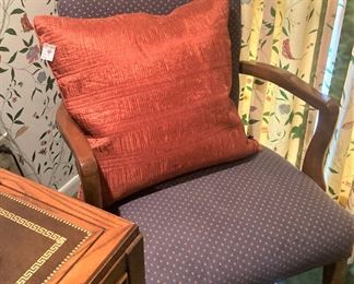 One of two matching occasional chairs