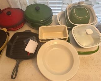 Many many pieces of Le Creuset