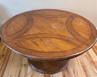 Top of dining table (wear marks in center)