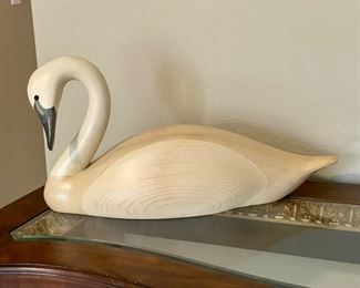 "Big Sky Carvers" - hand crafted and signed swan