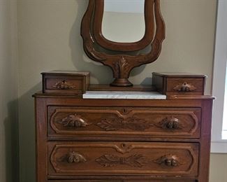 Antique Dresser with lots of detail