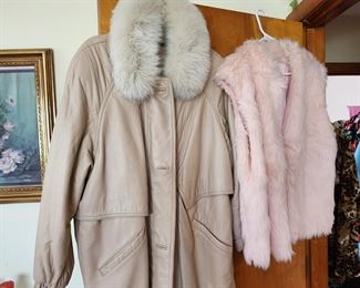 Leather coats of every color!!