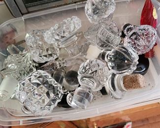 Crystal wine decanters