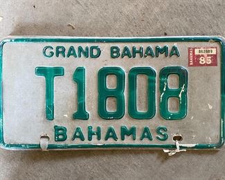 Grand Bahama License Plate 