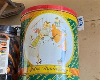 Vintage Tin Container 