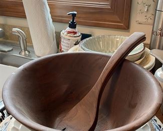 Wood Serving Bowl