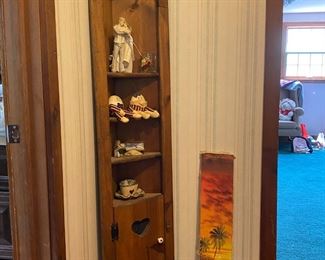 Wood Corner Cabinet 