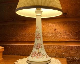 Floral Ceramic Lamp 