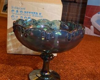 Carnival Glass Candy Dish 