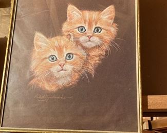 Vintage Cat Print 