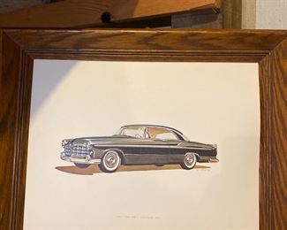 The First Chrysler 1955 Car Print 