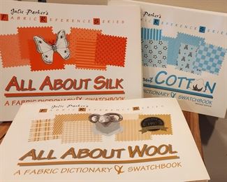 Fabric dictionaries with swatches. This is a rare find. 