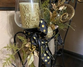 Close up of beautiful candle stand