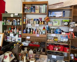 Several shelves of garage product - priced to sell. And all shelving units in the garage are available.