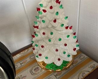 Beautiful white ceramic Christmas Tree