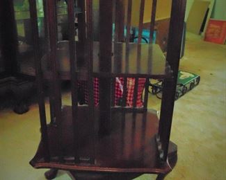 Spinning, birdcage bookcase