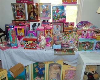 Assortment of Barbie Dolls and Cabbage Patch Kids (items sold separately)