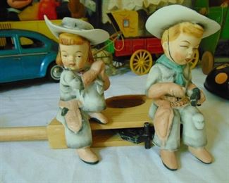 Occupied Japan cowboy and cowgirl