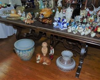 More items and details of dining room table legs. (Items sold separately)