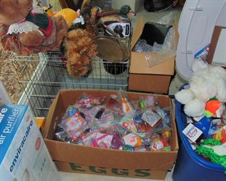Happy Meal toys, most in original packaging , air pourifier, crate, and plush items. (Items sold separately)