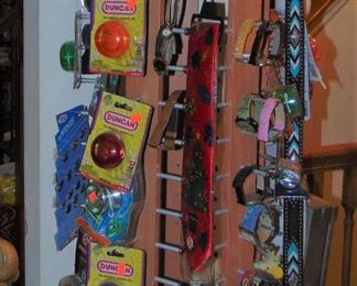 Dunking yoyos and wrist watches.