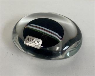 RC6151 Kosta Boda Bertil Vallien Atelje Art Glass Paperweight Modern Design https://www.ebay.com/str/agesagoestatesales