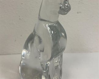 RC6152 Baccarat Crystal Egyptian Cat Figurine 6 inch Clear Glass Sitting Paperweight https://www.ebay.com/str/agesagoestatesales