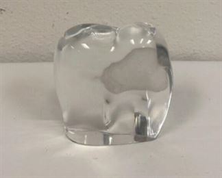 RC6154 Signed Baccarat France Modern Crystal Elephant Figurine Paperweight https://www.ebay.com/str/agesagoestatesales