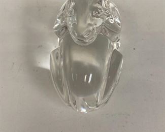RC6156 Steuben Glass Crystal RAM Sculpture Paperweight Hand Cooler https://www.ebay.com/str/agesagoestatesales